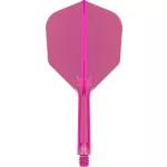 Fluturas si tija darts Target K-Flex, roz neon, no6 fluturas si tija medie