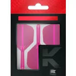 Fluturas si tija darts Target K-Flex, roz neon, no6 fluturas si tija medie