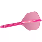 Fluturas si tija darts Target K-Flex, roz neon ,no6 fluturas si tija lunga