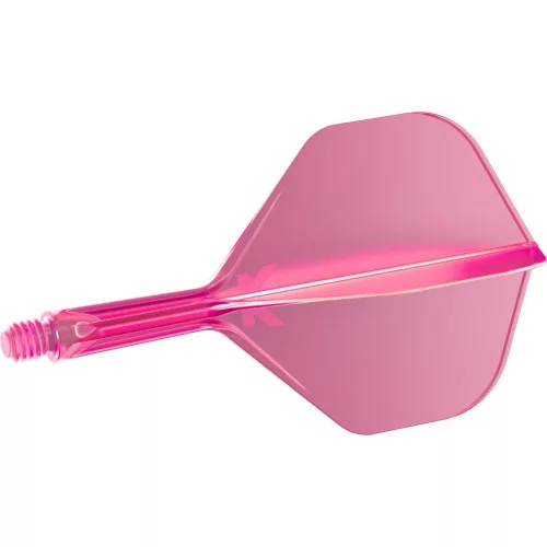 Fluturas si tija darts Target K-Flex, roz neon, no2 fluturas si tija scurta