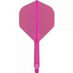 Fluturas si tija darts Target K-Flex, roz neon, no2 fluturas si tija medie