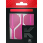 Fluturas si tija darts Target K-Flex, roz neon, no2 fluturas si tija medie