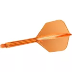 Fluturas si tija darts Target K-Flex,portocaliu neon, no6 fluturas si tija mediu