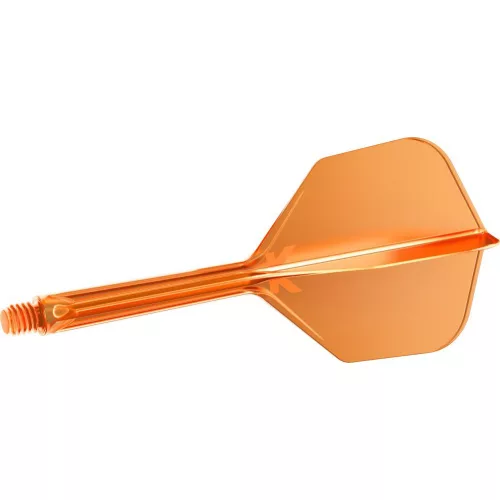 Fluturas si tija darts Target K-Flex,portocaliu neon, no6 fluturas si tija mediu