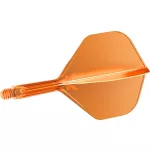 Fluturas si tija darts Target K-Flex, portocaliu neon, no2 fluturas si tija scurta