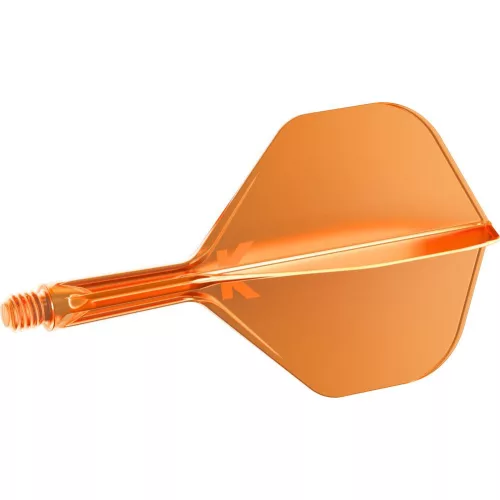 Fluturas si tija darts Target K-Flex, portocaliu neon, no2 fluturas si tija scurta