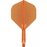 Fluturas si tija darts Target K-Flex, portocaliu neon, no2 fluturas si tija scurta