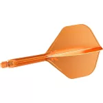 Fluturas si tija darts Target K-Flex, portocaliu neon, no2 fluturas si tija medie