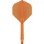 Fluturas si tija darts Target K-Flex, portocaliu neon , no2 fluturas si tija darts