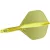 Fluturas si tija darts Target K-Flex,galben neon , no2 fluturas si tija scurta
