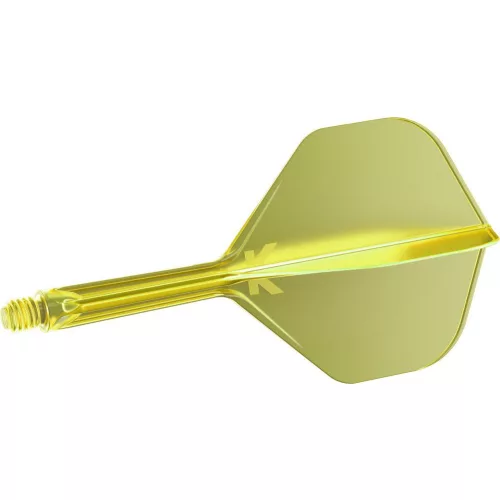 Fluturas si tija darts Target K-Flex, galben neon , no2 fluturas si tija medie