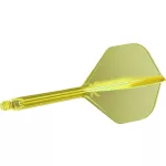 Fluturas si tija darts Target K-Flex, galben neon  no2 fluturas si tija darts lunga