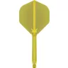 Fluturas si tija darts Target K-Flex, galben neon  no2 fluturas si tija darts lunga