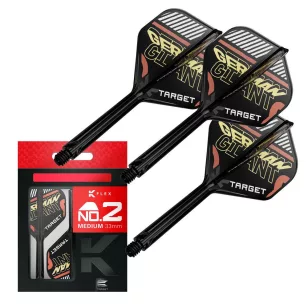 Darts fluturas si tija Target K-Flex Gabriel Clemens, fluturas no2 si tija lunga