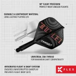 Fluturas si tija darts Target K-Flex Stephen Bunting, fluturas tip no2 si tija m