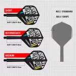 Fluturas si tija darts Target K-Flex Chris Dobey, fluturas tip no2 si tija lunga