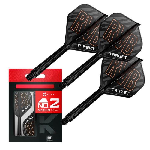Fluturas darts si tija Target K-Flex Raymond van Barneveld, no2 fluturas si tija lunga