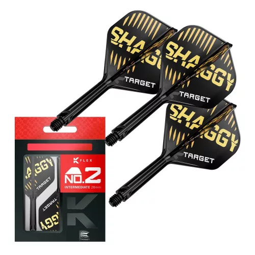 Fluturas si tija darts Target K-Flex Scott Williams, fluturas tip no2 si tija medie