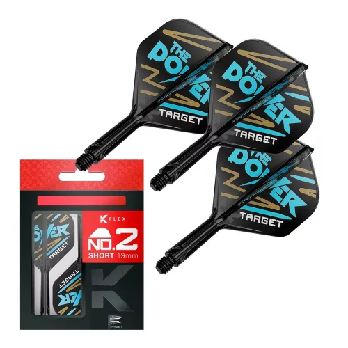 Fluturas si tija darts Target K-Flex Phil Taylor, fluturas tip no2 si tija scurta