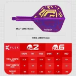 Fluturas si tija darts Target K-Flex Luke Littler World Champion, fluturas tip no2 si tija medie