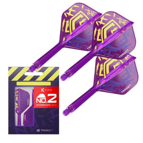 Fluturas si tija darts Target K-Flex Luke Littler World Champion, fluturas tip no2 si tija lunga
