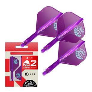   Fluturas si tija darts Target Japan K-Flex mov, No2 fluturas si tija scurta
