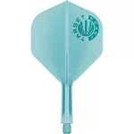 Fluturas si tija darts Target Japan K-Flex Aquamarine albastru, fluturas No2 si tija scurta
