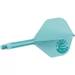 Fluturas si tija darts Target Japan K-Flex Aquamarine albastru, fluturas No2 si tija medie