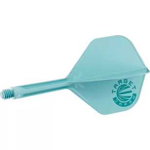   Fluturas si tija darts Target Japan K-Flex Aquamarine albastru, fluturas No2 si tija medie
