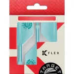 Fluturas si tija darts Target Japan K-Flex Aquamarine albastru, fluturas No2 si tija medie