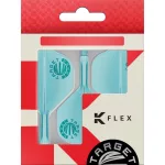 Fluturas si tija darts Target Japan K-Flex Aquamarine albastru, fluturas No2 si tija lunga