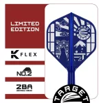 Fluturas si tija darts Target Japan K-Flex Blue, fluturas No2 si tija medie