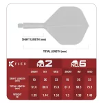 Fluturas si tija darts Target Japan K-Flex Blue, fluturas No2 si tija medie