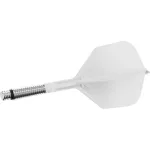Fluturas si tija darts Target K-Shift alb, fluturas No6 rotativ si tija lunga