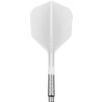 Fluturas si tija darts Target K-Shift alb, fluturas No6 rotativ si tija lunga