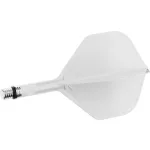 Fluturas si tija darts Target K-Shift alb, fluturas No2 rotativ si tija scurta