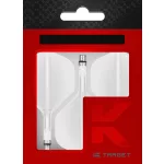 Fluturas si tija darts Target K-Shift alb, fluturas No2 rotativ si tija scurta