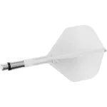 Fluturas si tija darts Target K-Shift alb, fluturas No2 rotativ si tija medie