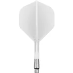 Fluturas si tija darts Target K-Shift alb, fluturas No2 rotativ si tija medie