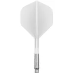 Fluturas si tija darts Target K-Shift alb, fluturas No2 rotativ si tija lunga