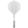   Fluturas si tija darts Target K-Shift alb, fluturas No2 rotativ si tija lunga