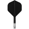   Fluturas si tija darts Target K-Shift negru,  fluturas No2 rotativ si tija medie