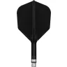   Fluturas si tija darts Target K-Shift negru, fluturas No6 rotativ si tija scurta