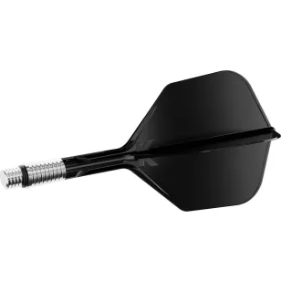   Fluturas si tija darts Target K-Shift negru, fluturas No6 rotativ si tija medie