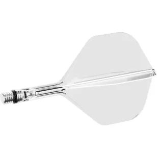   Fluturas si tija darts Target K-Shift transparent, fluturas No2 rotativ si tija scurta