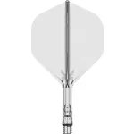 Fluturas si tija darts Target K-Shift transparent, fluturas No2 rotativ si tija scurta