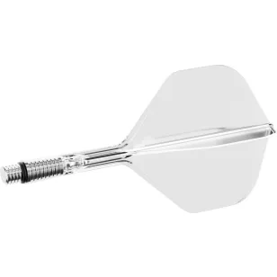   Fluturas si tija darts Target K-Shift transparent, fluturas No2 rotativ si tija medie