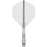   Fluturas si tija darts Target K-Shift transparent, fluturas No2 rotativ si tija medie