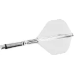 Fluturas si tija darts Target K-Shift transparent, fluturas No2 rotativ si tija lunga