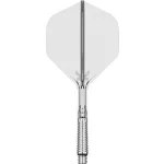 Fluturas si tija darts Target K-Shift transparent, fluturas No2 rotativ si tija lunga